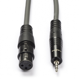Nedis XLR (v) naar jack 3.5 mm kabel | Nedis | 1 meter (Stereo, Gebalanceerd, 100% koper) COTH15320GY10 N010307004 - 1