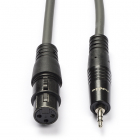 Nedis XLR (v) naar jack 3.5 mm kabel | Nedis | 1 meter (Stereo, Gebalanceerd, 100% koper) COTH15320GY10 N010307004
