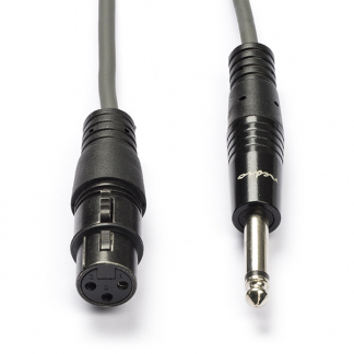 Nedis XLR (v) naar jack 6.35 mm kabel | Nedis | 1.5 meter (Mono, Ongebalanceerd, 100% koper) COTH15120GY15 N010307092 - 1