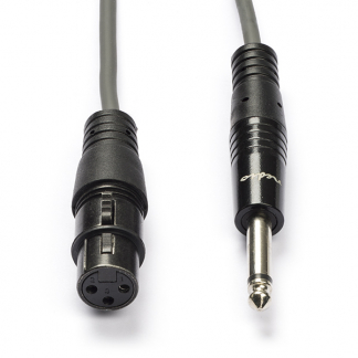 Nedis XLR (v) naar jack 6.35 mm kabel | Nedis | 1.5 meter (Mono, Ongebalanceerd, 100% koper) COTH15120GY15 N010307092 - 