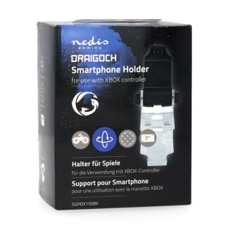 Nedis Xbox controller telefoonhouder | Nedis (Universeel, Verstelbaar, Zwart/Transparant) SGPDX110BK K071000051 - 4