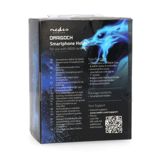 Nedis Xbox controller telefoonhouder | Nedis (Universeel, Verstelbaar, Zwart/Transparant) SGPDX110BK K071000051 - 5
