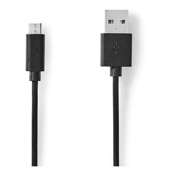 Nedis Xiaomi oplaadkabel | USB A ↔ Micro USB | 0.5 meter (USB 2.0, 480 Mbps, Zwart) CCGP60500BK05 X010201016 - 3