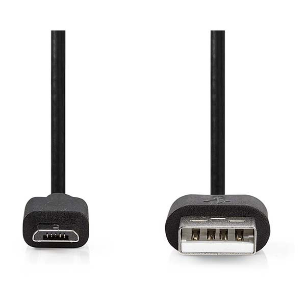 Nedis Xiaomi oplaadkabel | USB A ↔ Micro USB | 0.5 meter (USB 2.0, 480 Mbps, Zwart) CCGP60500BK05 X010201016 - 2
