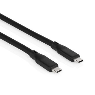 Nedis iPad oplaadkabel | USB C ↔ USB C 3.2 | 1 meter (Vertind koper, Power Delivery, 240W, Zwart) CCGB64810BK10 I010214339 - 1