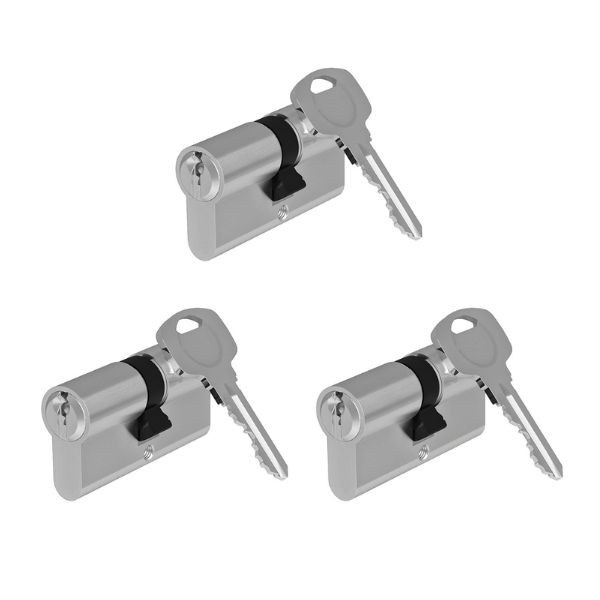 Nemef Cilinder | Nemef | 30/30 mm | 3 stuks (Dubbel, Gelijksluitend, 9 sleutels) P001501268-260-003 K010809848 - 1