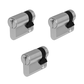 Nemef Cilinder | Nemef | 30/30 mm | 3 stuks (Dubbel, Gelijksluitend, 9 sleutels) P001501268-260-003 K010809848