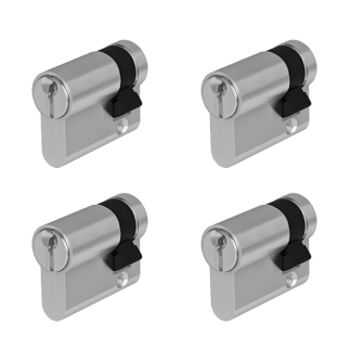 Nemef Cilinder | Nemef | 30/30 mm | 4 stuks (Dubbel, Gelijksluitend, 12 sleutels) P001501268-260-004 K010809849