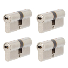 Nemef Cilinder | Nemef | 30/30 mm | 4 stuks (Dubbel, Gelijksluitend, Kerntrekbeveiliging, SKG***, 12 sleutels) 9014209297 K010808548 - 1