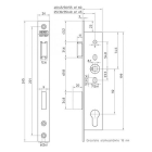 Nemef Cilinderslot | Nemef | 92 mm (Smal, RVS) 9960207001 K010808894 - 2