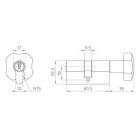 Nemef Knopcilinder | Nemef | 30/30 mm (Dubbel, Kerntrekbeveiliging, SKG***) A000398005 K010808859 - 2