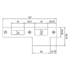 Nemef Sluitplaat | Nemef | 127 x 23.3/43.8 mm (RVS) 9126690170 K010808884 - 2