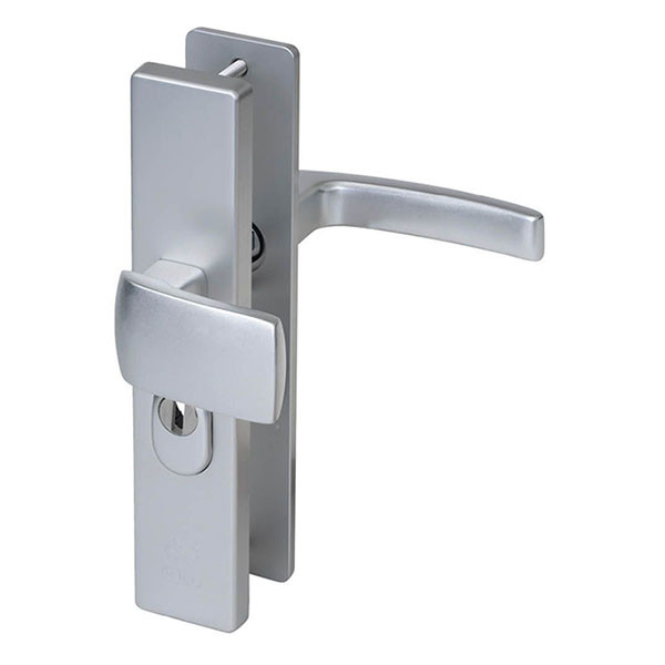 Nemef Veiligheidsbeslag met knop | Nemef | 55 mm (Kerntrekbeveiliging, Aluminium) 9341520590 K010809866 - 1