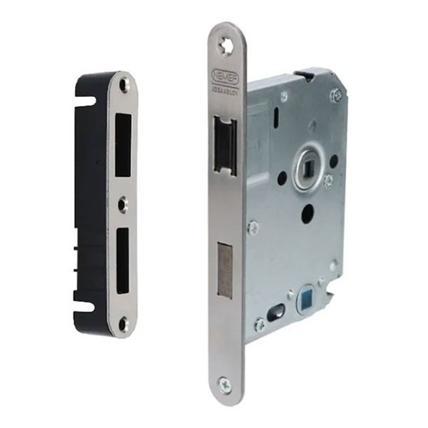 Nemef Wc-slot | Nemef | 63/8 mm (Afgerond, Magneet, RVS) Nieuw K010808889 - 1