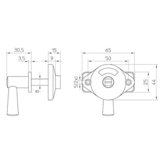 Nemef Wc-sluiting | Nemef (Aluminium) 9266104030 K010809856 - 2