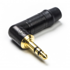 3.5 mm jack plug | Neutrik (Stereo, Metaal, Verguld, Haaks, Mannelijk)
