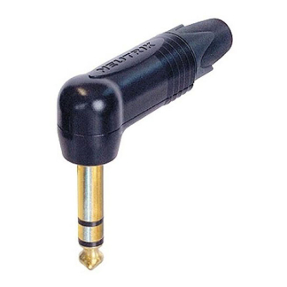 Neutrik 6.35 mm jack connector | Neutrik | NP3RX-B (Stereo, Haaks, Verguld, 3-polig) NP3RX-B K010411128
