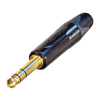 Neutrik 6.35 mm jack connector | Neutrik | NP3X-B (Stereo, Verguld, 3-polig) NP3X-B K010411131