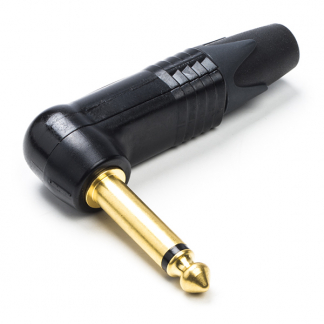 Neutrik 6.35 mm jack plug | M | Neutrik (Mono, Metaal, Verguld, Haaks) NP2RX-B K060201258