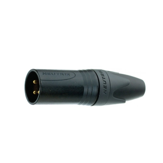 Neutrik NC7MXX-B 7p XLR metalen mannelijk plug verguld ZWART NC7MXX-B K060202302