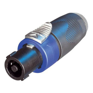 Neutrik Speakon naar 6.35 mm jack adapter | V ↔ M | Neutrik | NA4LJX (4-polig) NA4LJX K010411133