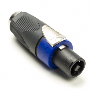Neutrik Speakon naar jack 6.35 mm adapter (m/v) - Neutrik NA4LJX (4-pin, Stereo, Trekontlasting) NA4LJX K060203107 - 
