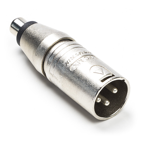 Neutrik Tulp naar XLR adapter | V ↔ M | Neutrik (Mono, 3-pin) NA2MPMF K050307016 - 1