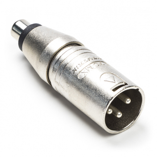 Neutrik Tulp naar XLR adapter | V ↔ M | Neutrik (Mono, 3-pin) NA2MPMF K050307016