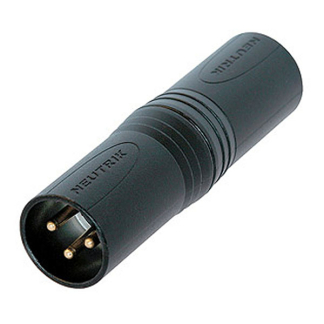 Neutrik XLR adapter | M ↔ M | Neutrik | NA3MM-B (Mono, 3 pin) NA3MM-B K010411260