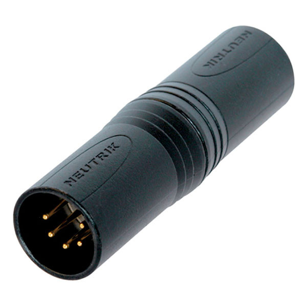 Neutrik XLR adapter | M ↔ M | Neutrik | NA5MM-B (Mono, 5 pin, Zwart) NA5MM-B K010411263 - 1