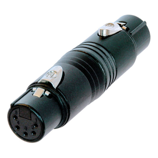 Neutrik XLR adapter | V ↔ V | Neutrik | NA5FF-B (Mono, 5 pin) NA5FF-B K010411261