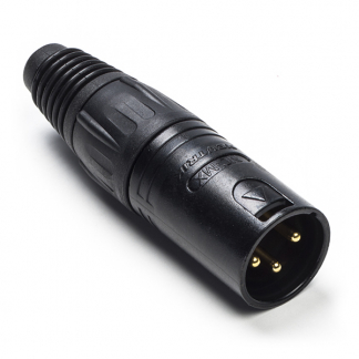 Neutrik XLR connector | M | Neutrik | 3-pin (Metaal, Trekontlasting, Verguld) NC3MXB K060202020