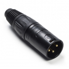 Neutrik XLR connector | M | Neutrik | 3-pin (Metaal, Trekontlasting, Verguld) NC3MXB K060202020 - 1