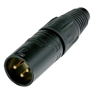 Neutrik XLR connector | M | Neutrik | 3-pin (Metaal, Trekontlasting, Verguld) NC3MXB K060202020 - 2