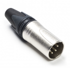 XLR connector | M | Neutrik | 4-pin (Metaal, Trekontlasting)