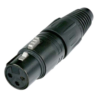 Neutrik XLR connector | Neutrik | 3-pin (Metaal, Vrouwelijk, Trekontlasting, Verguld) NC3FXB K060202017 - 2