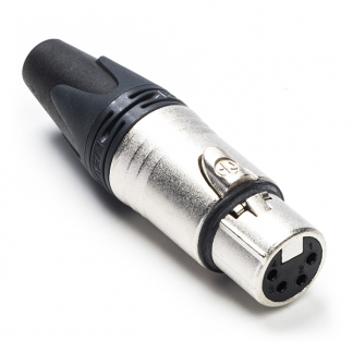 Neutrik XLR connector | Neutrik | 4-pin (Metaal, Vrouwelijk, Trekontlasting) NC4FXX K060202106 - 1