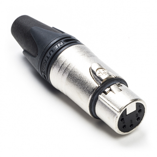 Neutrik XLR connector | Neutrik | 5-pin (Metaal, Vrouwelijk, Trekontlasting) NC5FXX K060202214 - 