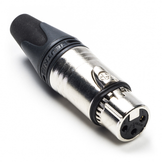 Neutrik XLR connector | V | Neutrik | 3-pin (Metaal, Trekontlasting, Verguld) NC3FXX-EMC K060202032