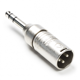 Neutrik XLR (m) naar 6.35 mm jack (m) adapter | Neutrik (Stereo, 3-pin) NA3MP K050307023 - 1