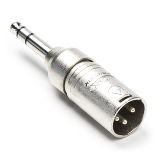 Neutrik XLR (m) naar 6.35 mm jack (m) adapter | Neutrik (Stereo, 3-pin) NA3MP K050307023 - 