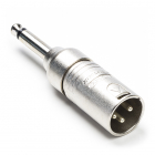 Neutrik XLR (m) naar 6.35 mm jack (m) adapter - Neutrik (Mono, 3-pin) NTR-NA2MP K050307015 Neutrik XLR (m) naar 6.35 mm jack (m) adapter - Neutrik (Mono, 3-pin) NTR-NA2MP K050307015
