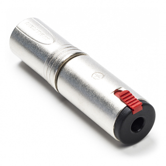 Neutrik XLR (m) naar 6.35 mm jack (v) adapter | Neutrik (Stereo, 3-pin) NA3MJ K050307021 - 