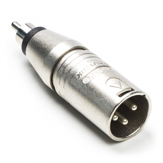 Neutrik XLR (m) naar tulp (m) adapter | Neutrik (Mono, 3-pin) NA2MPMM K050307017 - 