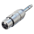 Neutrik XLR naar 6.35 mm jack adapter | V ↔ M | Neutrik (Stereo, 3-pin) NA3FP K050307020 - 3
