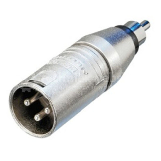 Neutrik XLR naar tulp adapter | M ↔  M | Neutrik (Mono, 3-pin) NA2MPMM K050307017 - 2
