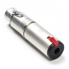 XLR (v) naar 6.35 mm jack (v) adapter | Neutrik (Stereo, 3-pin)