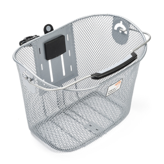 Newlooxs Fietsmand | New Looxs | Toscane (19 liter, Smartlock, Afneembaar, Zilver) RM0024 K170404496