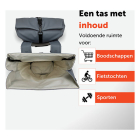 Newlooxs Fietstas dubbel | New Looxs | Nyborg | 34 liter (Donkergrijs/zwart) RT1765 K170404747 - 8