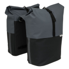 Newlooxs Fietstas dubbel | New Looxs | Nyborg | 34 liter (Donkergrijs/zwart) RT1765 K170404747 - 1